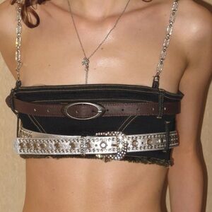 PROD Festival Layered Belt Top Denim